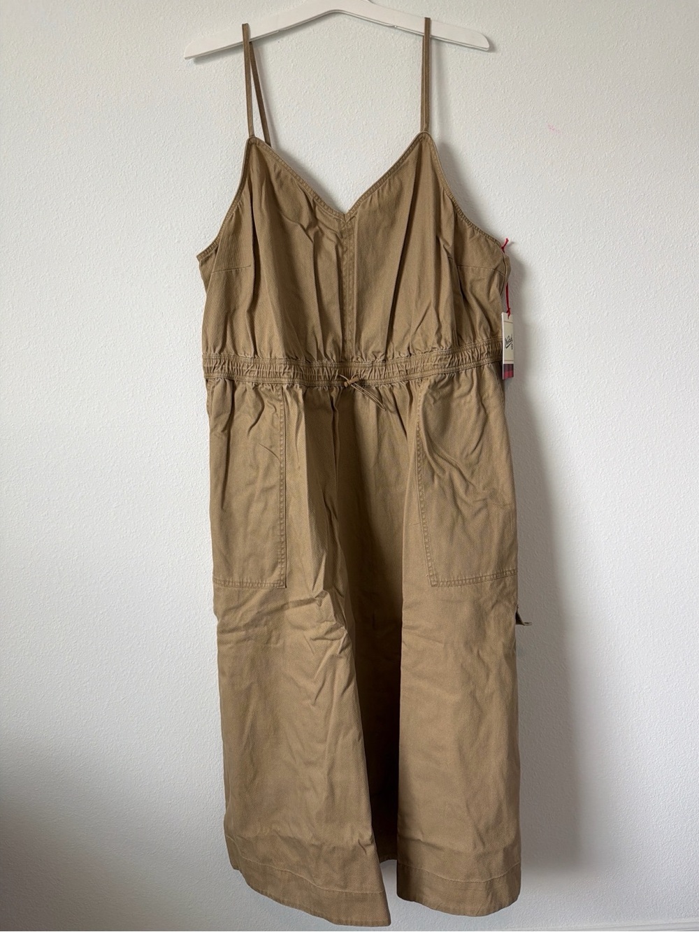 Woolrich Buffalo Check Women's Tan Utility canvas dress